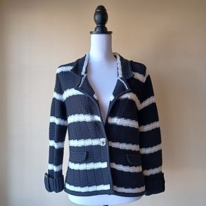 ♥︎  White House Black Market Chunky Knit One Button Front Cardigan Sweater
